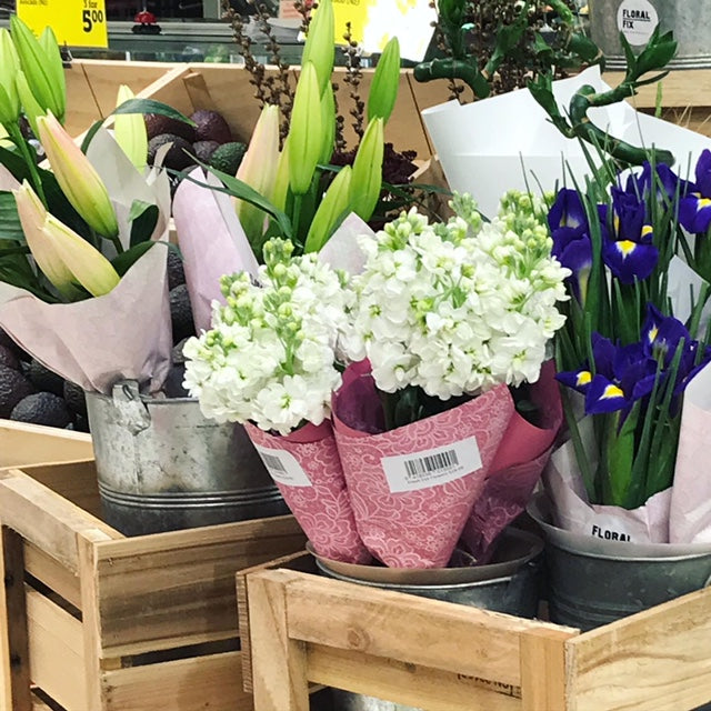 Flowers in-store at New World Metro Queen St